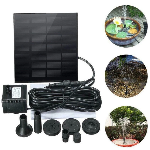 Fuente de agua alimentada por panel solar 180 L/H