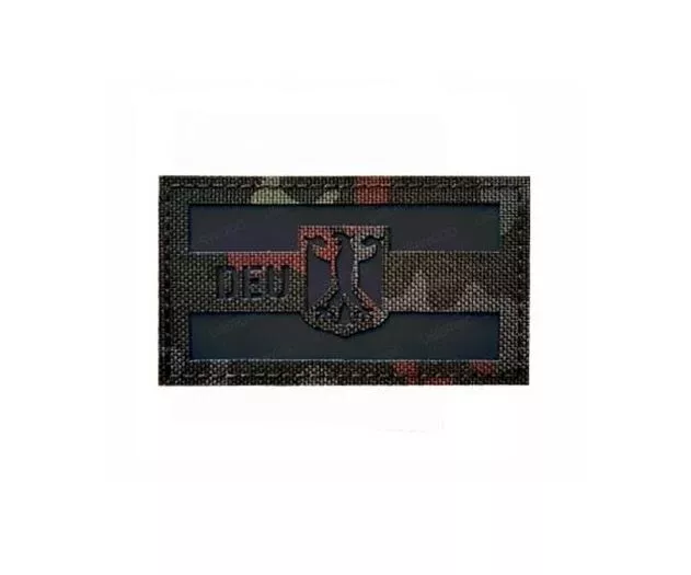 DEU Deutschland Patch Infrarot Aufnäher Bundeswehr IR Flecktarn TACTICALHARZ.DE