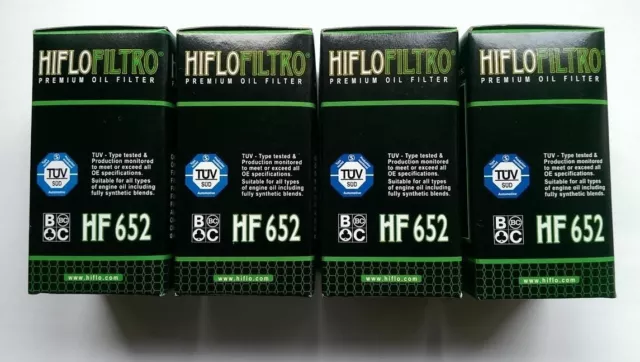 FITS KTM EXC-F 350 / Six Days (2013 - 2018) HifloFiltro Oil Filter (HF652) x4 Pa