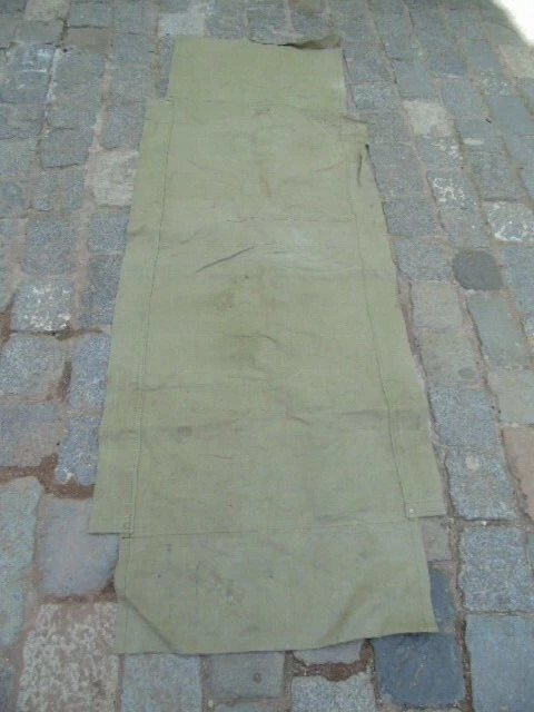 Armee Francaise : Toile De Lin Pour Lit De Camp Annees 50 / 60 Linen For Beds