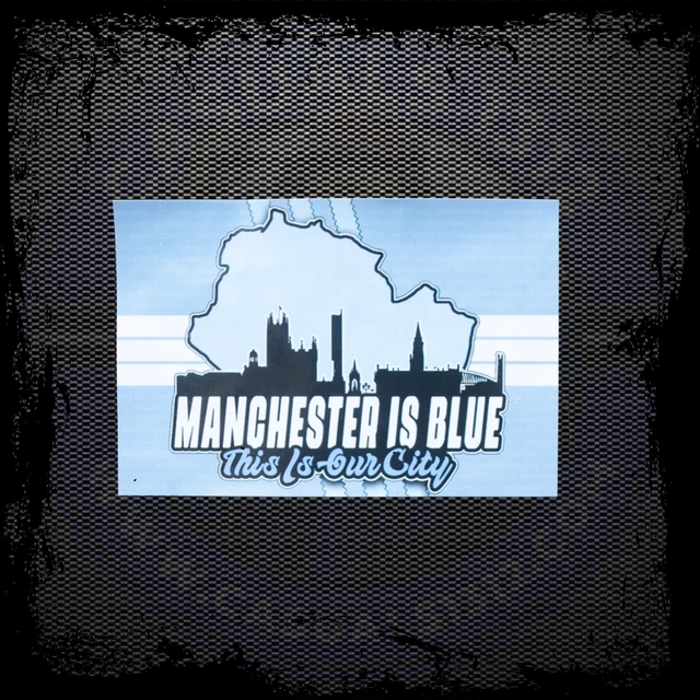 100 Manchester City Stickers - Inspired By Shirt, Scarf, Badge & Flag Designs, Perfect For Fans, Laptops, Walls