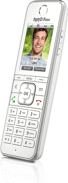 NUOVO AVM FRITZ!Fon C6 telefono cordless comfort con stazione base DECT bianco IMBALLO ORIGINALE nuovo