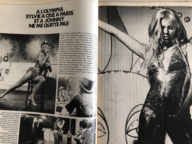 ミClipping ミSYLVIE VARTAN SINGS FOR JOHNNY AT THE OLYMPIAミSeptember 1972ミ