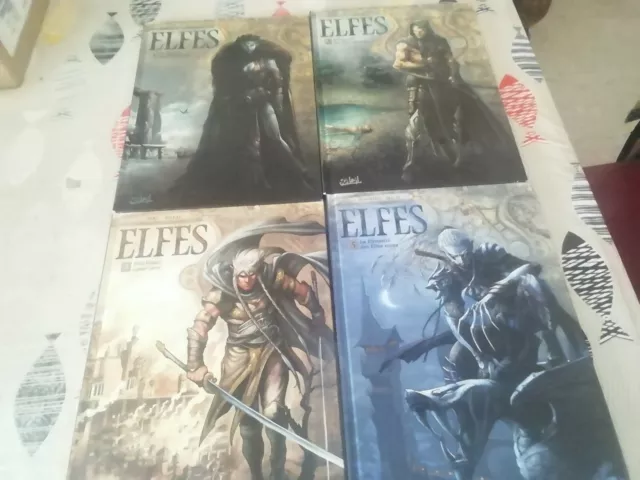 Lot de 4 albums BD les Elfes éditions Soleil