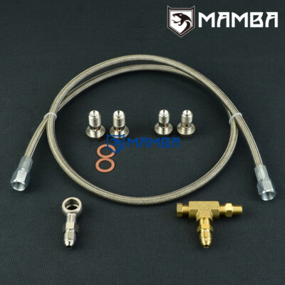 Universal 40" Turbo Oil Supply Feed Line M10x1.0 For Garrett GT17 GT19 GT20 GT22