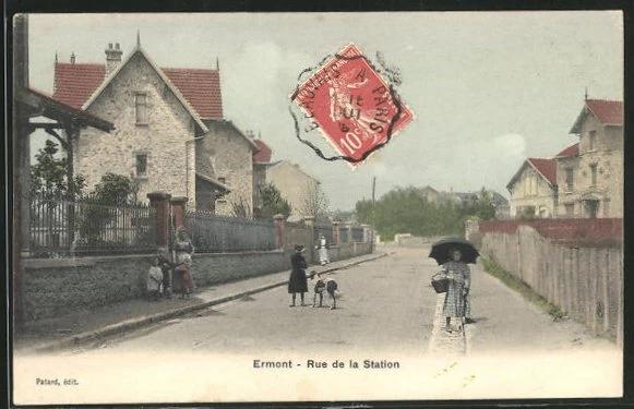 CPA Ermont, Rue de la Station