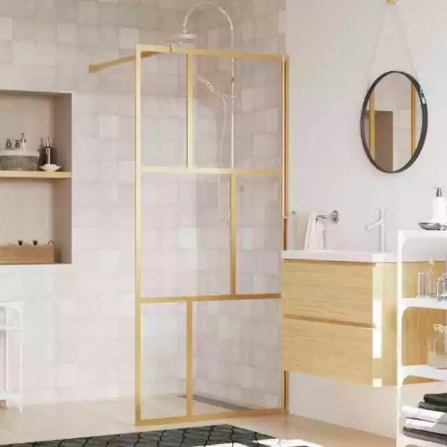 Duschwand für Begehbare Dusche Duschabtrennung Duschtrennwand ESG-Glas vidaXL