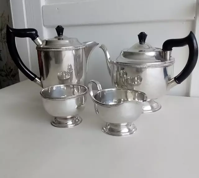 Silver Plated Tea Set, Four Pieces - Garrard And Co, Regent Plate