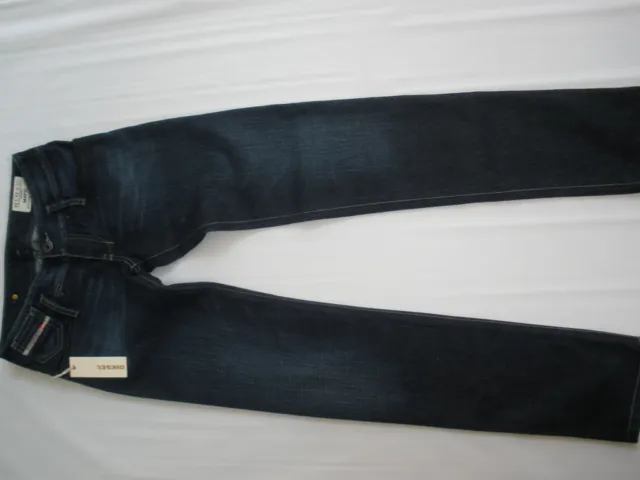 DIESEL MATIC STRETCH VINTAGE Blue Jeans size 24 X 32 New