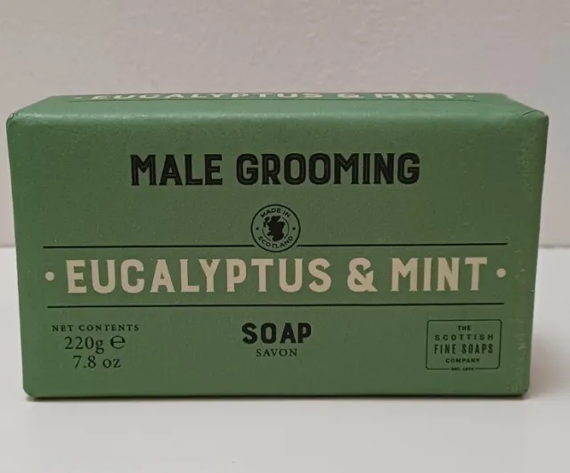 The Scottish Fine Soaps Company /Mens Grooming Eucalyptus Mint Seifenstück 220g