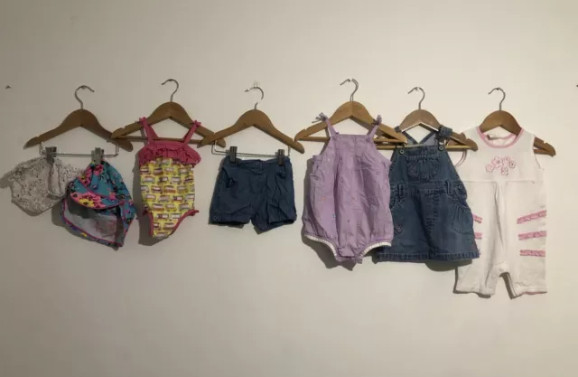 Bundle Of Baby Girls Clothes Age 6-9 Months Oshkosh Mini Club Early Days