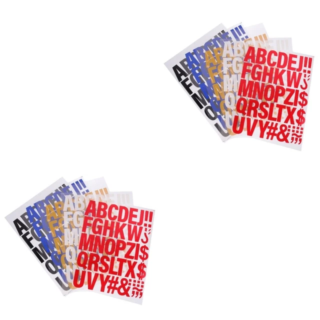 10 Pcs Applique Craft Iron On Letters Iron On Lettering for Decor Clothing