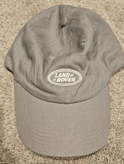 Land Rover Men’s One Size Grey Adjustable Baseball Cap Hat Cotton Classic Logo