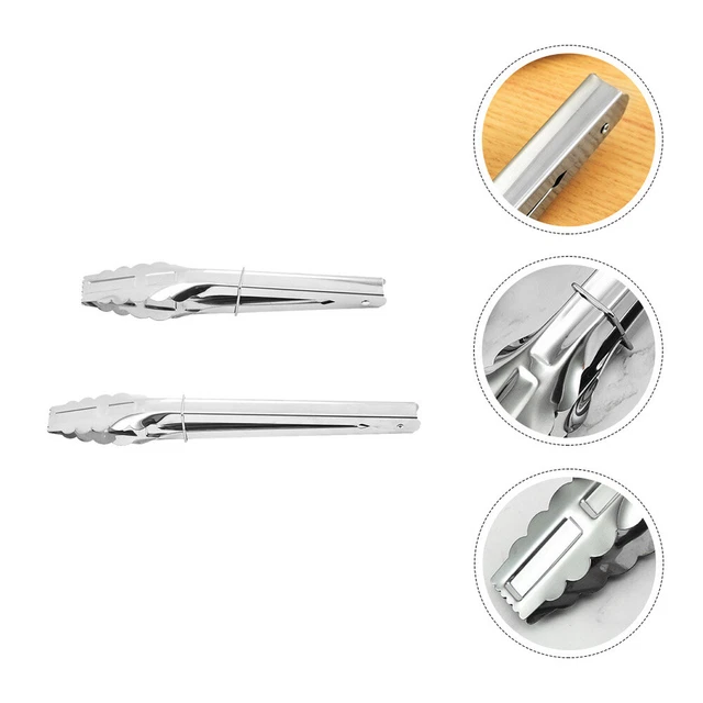 Stainless Steel Grill Tongs Food Serving Tongs Food Tongs Handle