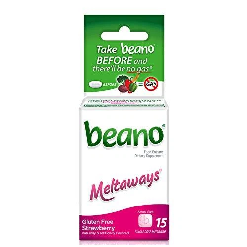 Strawberry Meltaways Gas Prevention (15 Count (Pack of 1))