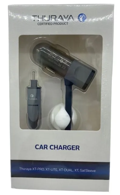 Thuraya Car Charger To Suit Xt-Lite, Xt-Pro, Xt-Dual, Xt & Satsleeve
