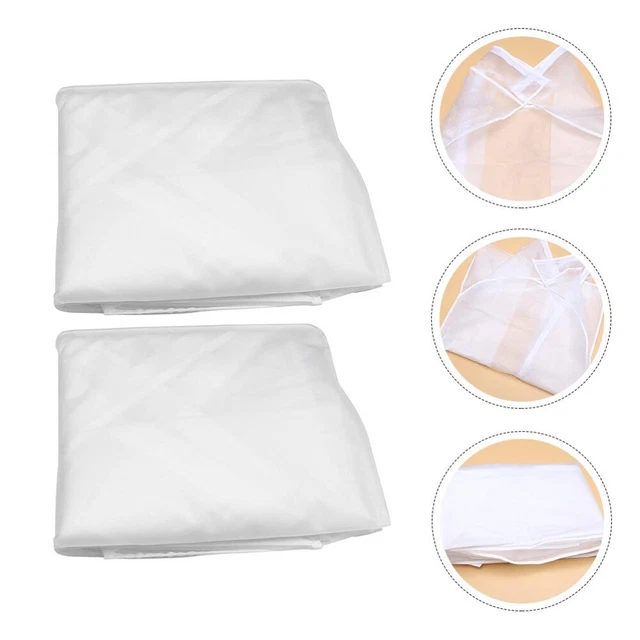 Campana antipolvo bolsas de almacenamiento para ropa funda de ropa blanca