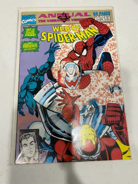 Marvel Web of Spiderman Annual Part 3 The Vibranium Vendeta Issue #7 (1991)