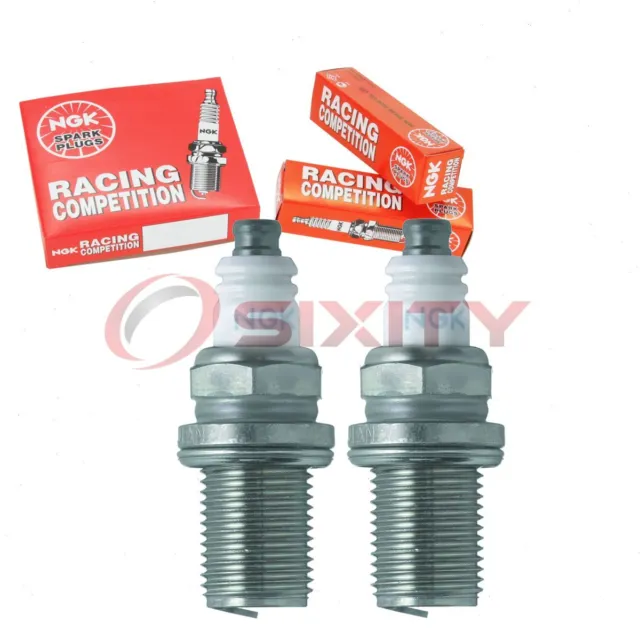 2 pc NGK 2000 R7282-10 Racing Spark Plugs for Ignition Wire Secondary  qu