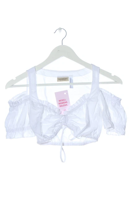 Camicia folcloristica Landhaus by C&a donna taglia DE 32 bianco casual look