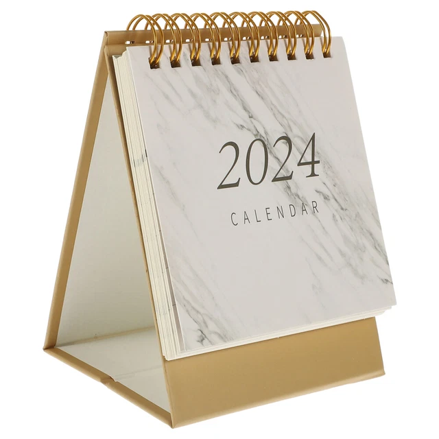 DESK CALENDAR 2024 Desk Calendar Ornament Stand Up Flip Calendar Decor