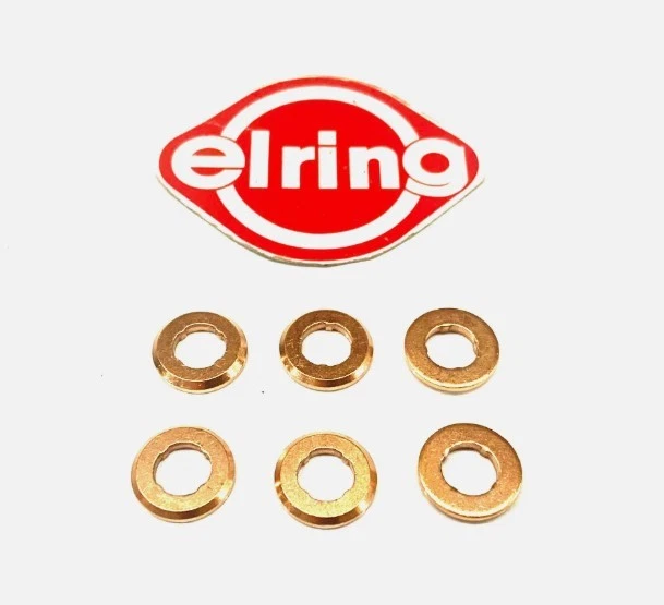 thumbnail image 2 of 4x VW Audi Diesel Fuel Injector Copper Washers – F00VP01004 / 059130519B, 1.5mm, Made In Germany 2 of 6