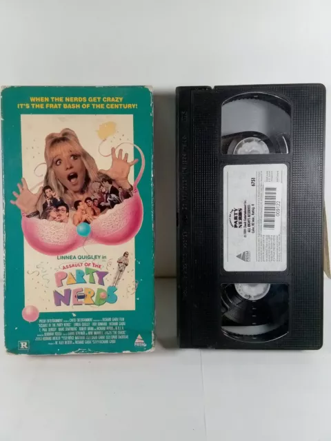 Assault Of The Party Nerds Vhs Rare Sexy Comedy Linnea Quigley Prism