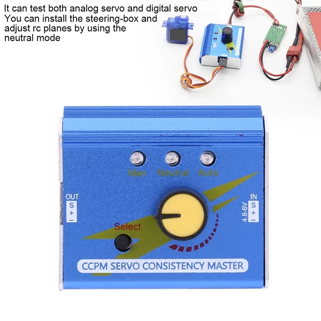 Neu CCPM Servo Consistency Master Motor Tester ESC Checker Für RC Flugzeug Auto