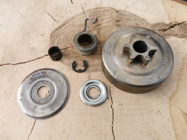 Original Stihl MS 170 Kupplungsglocke Mit Ölpumpenantrieb,  Lager, Clips Etc.