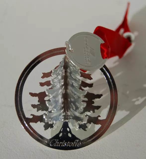 Christofle France Silver Plated Christmas 3D étoile Ornament - Décoration