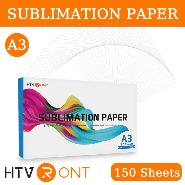 HTVRONT SUBLIMATION PAPER 120g 11X17 150Sheet for Any Inkjet