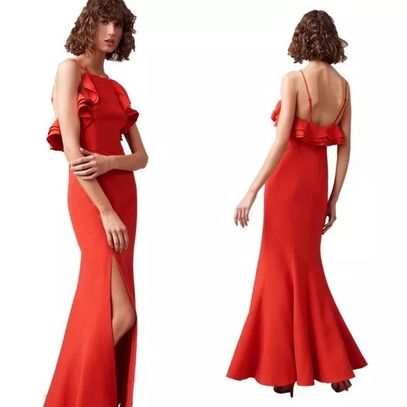 NWT Revolve C/MEO Collective Outline Gown in Cherry Red Size XL MSRP $235