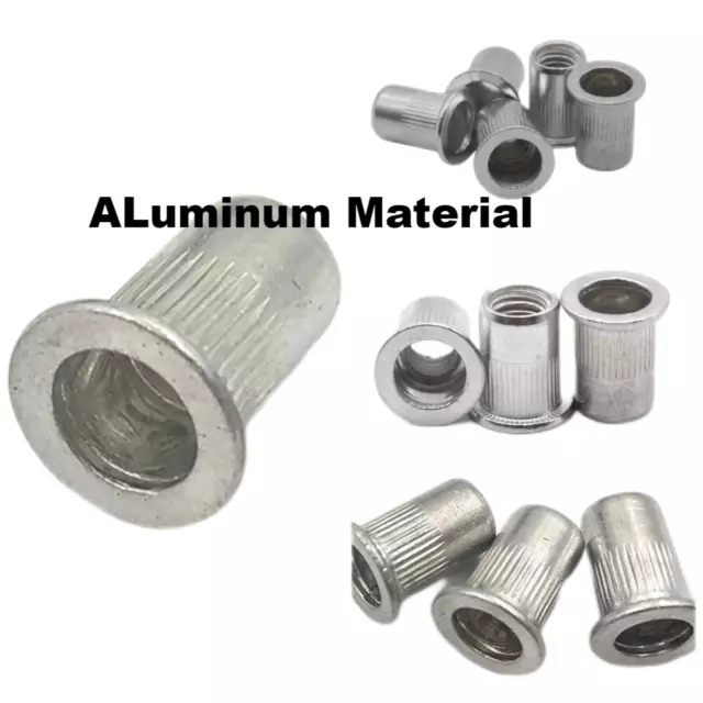 M3 4 5 6 8 10 12 rivet nuts blind nut Nutserts Rivnut Aluminium Material 10-200X