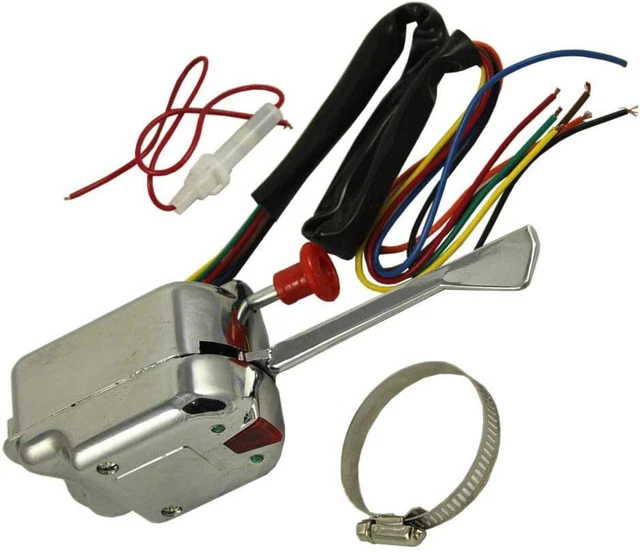 thumbnail interactive-video image 1 of MAKEMOTORGREAT Universal Chrome Turn Signal Switch - 12V For Hot Rod, Rat Rod, Buick, Ford, GM 1 of 6