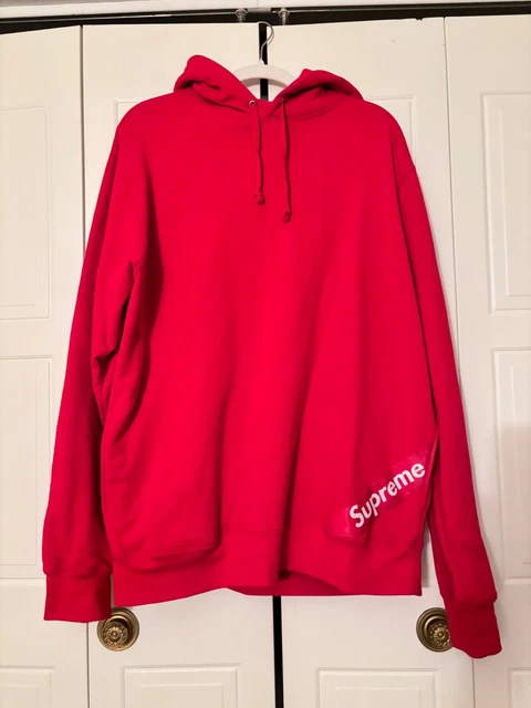 18ss Supreme Corner Label Hooded Label Corner Hooded SOHOO L M