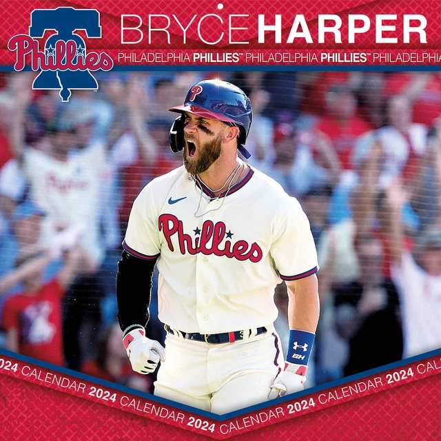 BRYCE HARPER PHILADELPHIA Phillies 2024 12" x 12" Player Wall Calendar