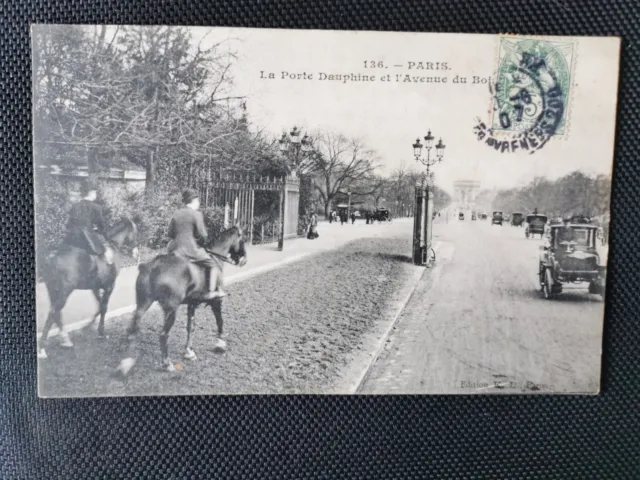CPA 75 PARIS - La Porte Dauphine et l'Avenue du Bois