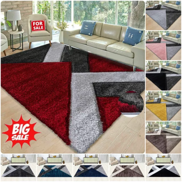 New Modern Large Shaggy Rugs Long Hallway Runner Living Room Bedroom Carpet Mats