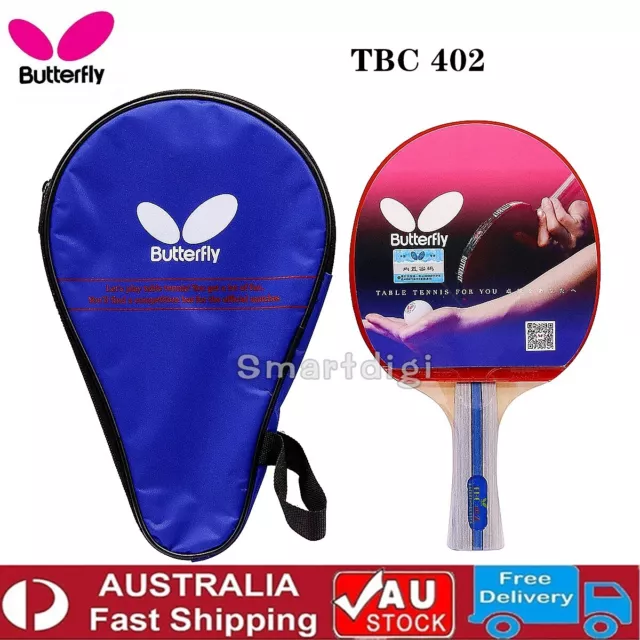 Genuine Butterfly TBC402 Table Tennis Bat Paddle Bats Long Handle/Shakehand FL