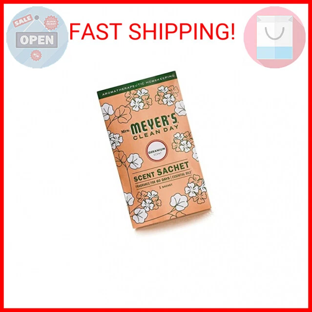 Mrs. Meyer's Air Freshener Sachets, Fragrance for your Locker, Car, Closet, and