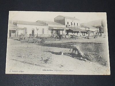 CPA postcard 1907 france colonies Algeria Africa ain-sefra piazza