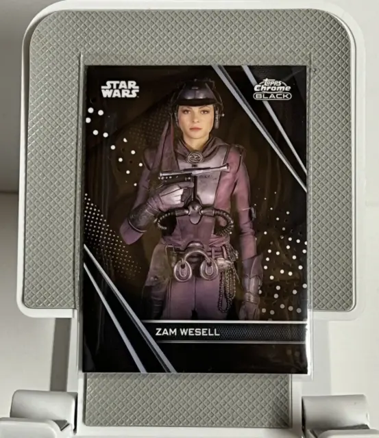 2023 Star Wars Chrome Black ZAM WESELL # 36 Base Card ATTACK OF THE CLONES