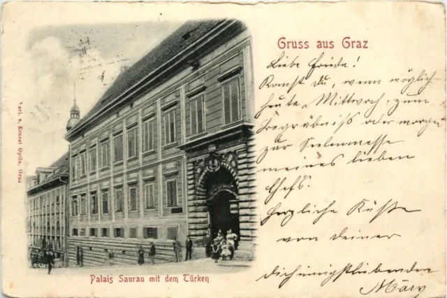 Gruss aus Graz - Palais Saurau mit dem türken -291920