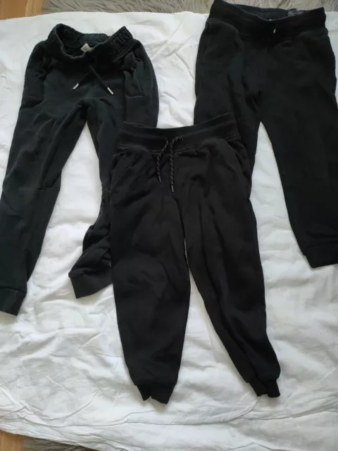 H&M, Tu, Primark Boys Black Joggers Bundle X3 -  3-6 Years