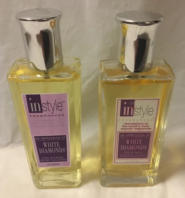 Instyle Brand White Diamonds 2 Full Bottles Spray Cologne 3.4 fl. oz. Each Instyle Brand White Diamonds 2 Full Bottles Spray Cologne 3.4 fl. oz. Each