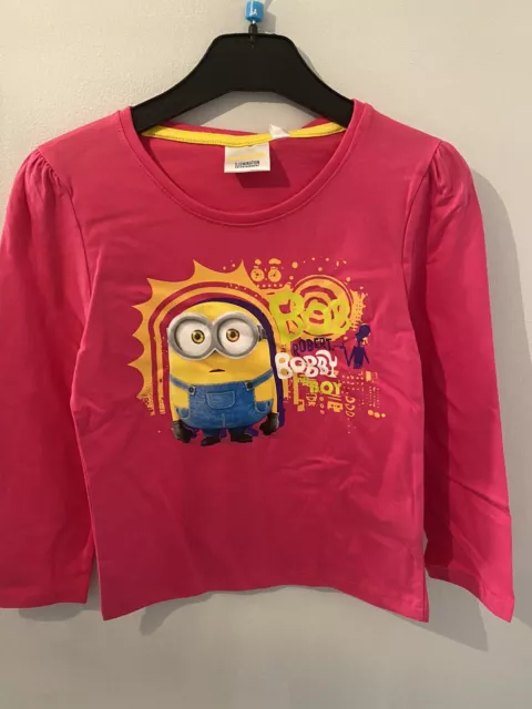 Despicable Me Minions Girls Long Sleeve T-shirt Age 8 Top BNWT Kids
