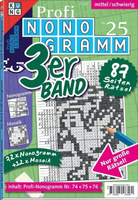 Profi-Nonogramm 3er-Band Nr. 25 - 9783905573589