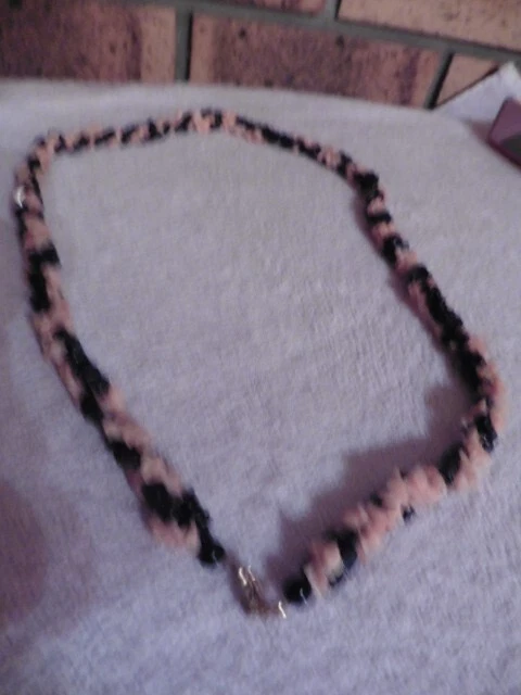 Collier Ancien En Perles De Pierre Bleue - Longueur 56-60 Cm - Bijou Vintage