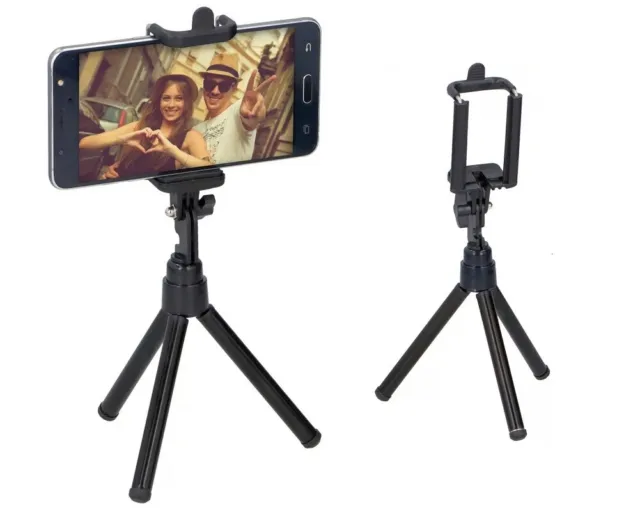 Cavalletto Treppiede Coppia Stand Universale Grundig Smartphone 15,6 cm 2 pezzi
