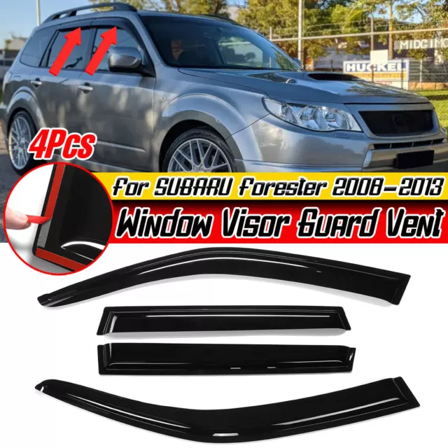 Window Visors Weather Shields Weathershields For Subaru Forester 2008-2013